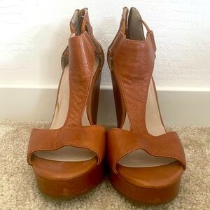 Kenneth Cole peep-toe wedge heel